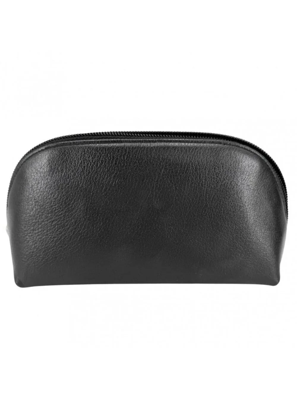 Chanel Pouch Camellia CC Logo Case Leather Black Silver